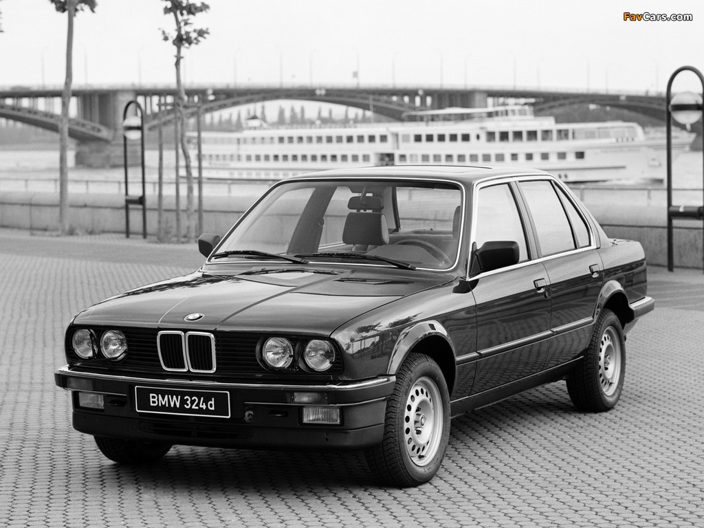 BMW 324d Sedan (E30) 1985–90 wallpapers (1024 x 768)