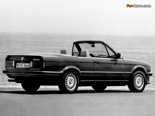 BMW 320i Cabrio (E30) 1986–93 images (640 x 480)
