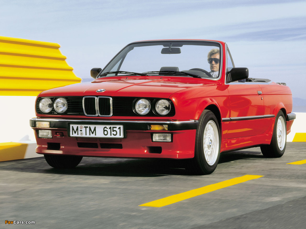 BMW 320i Cabrio (E30) 1986–93 images (1024 x 768)