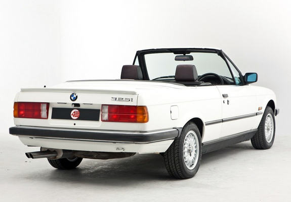 BMW 325i Cabrio UK-spec (E30) 1986–93 wallpapers