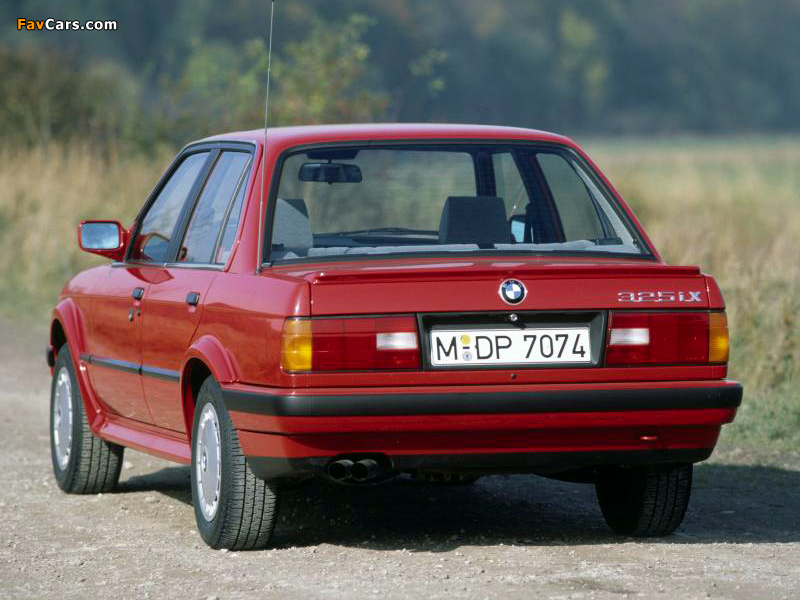 BMW 325iX Sedan (E30) 1987–91 photos (800 x 600)