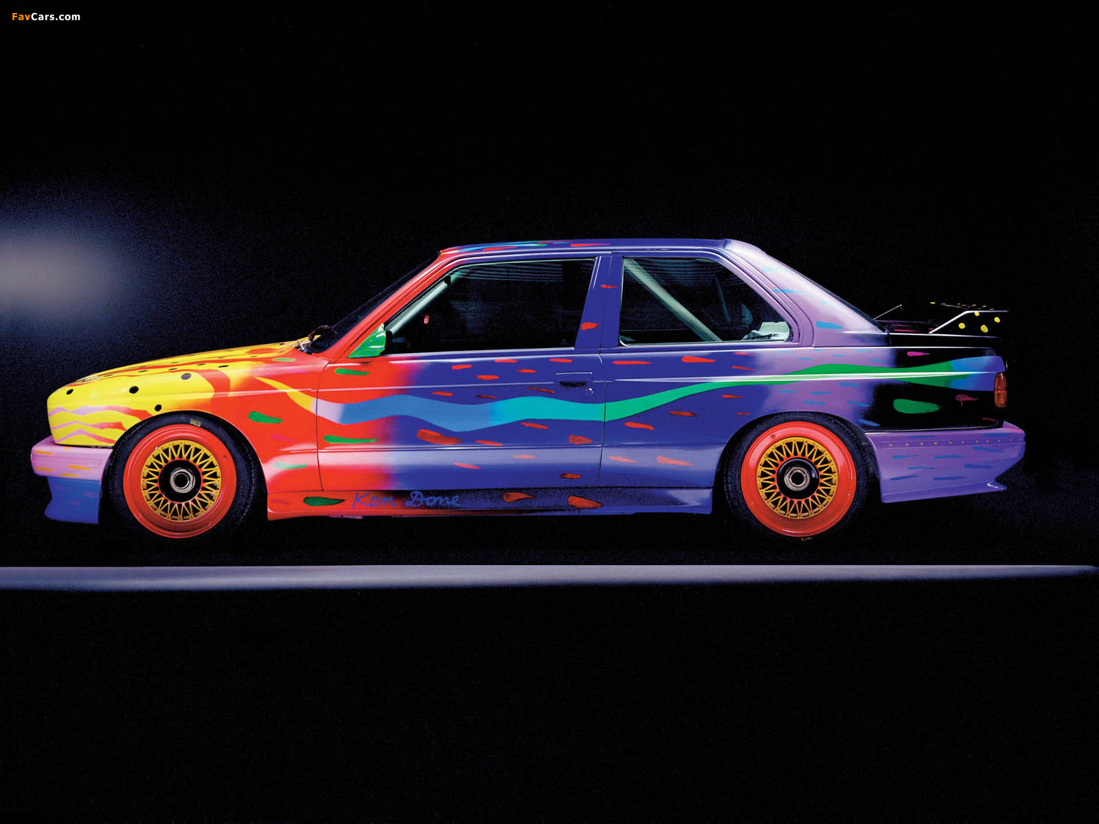 BMW M3 Gruppe A Art Car by Ken Done (E30) 1989 images (1600 x 1200)