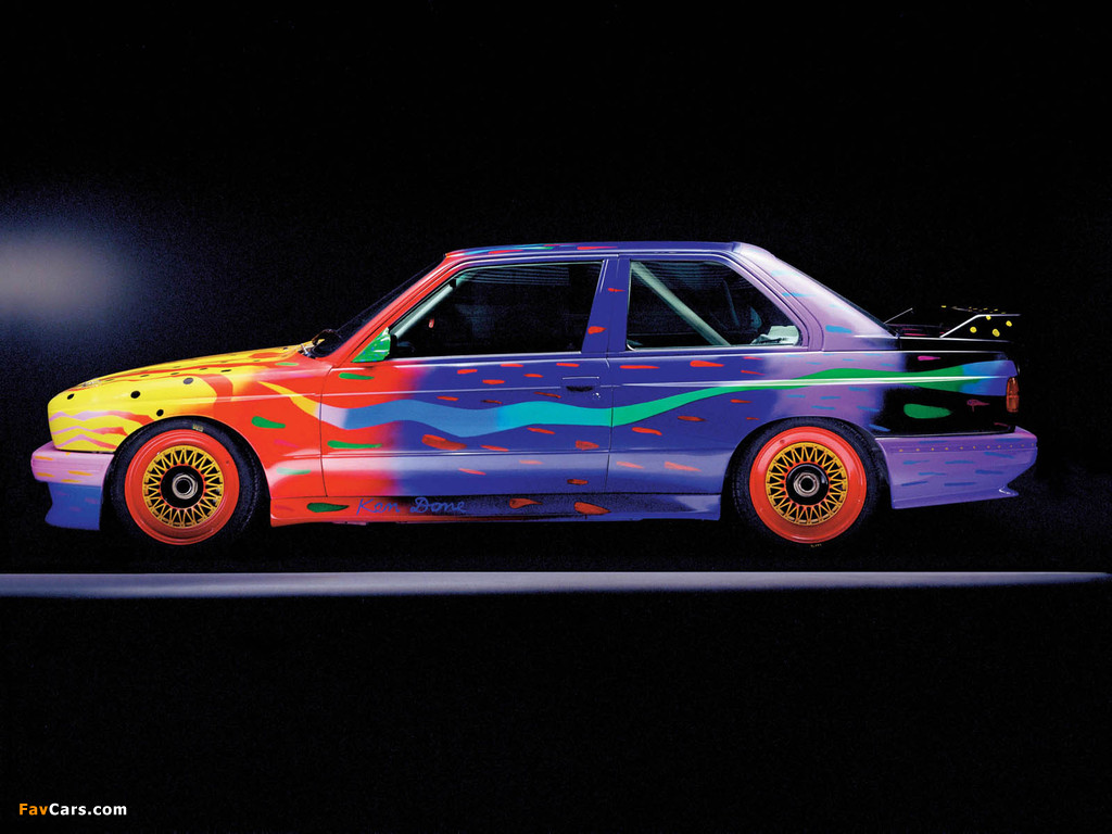 BMW M3 Gruppe A Art Car by Ken Done (E30) 1989 images (1024 x 768)