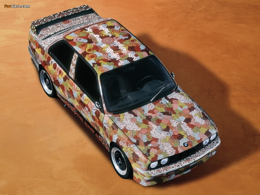 BMW M3 Art Car by Michael Jagamara Nelson (E30) 1989 images (1024 x 768)