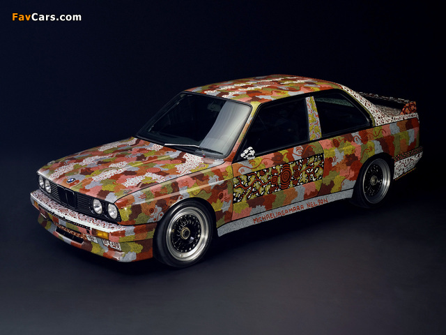 BMW M3 Art Car by Michael Jagamara Nelson (E30) 1989 photos (640 x 480)