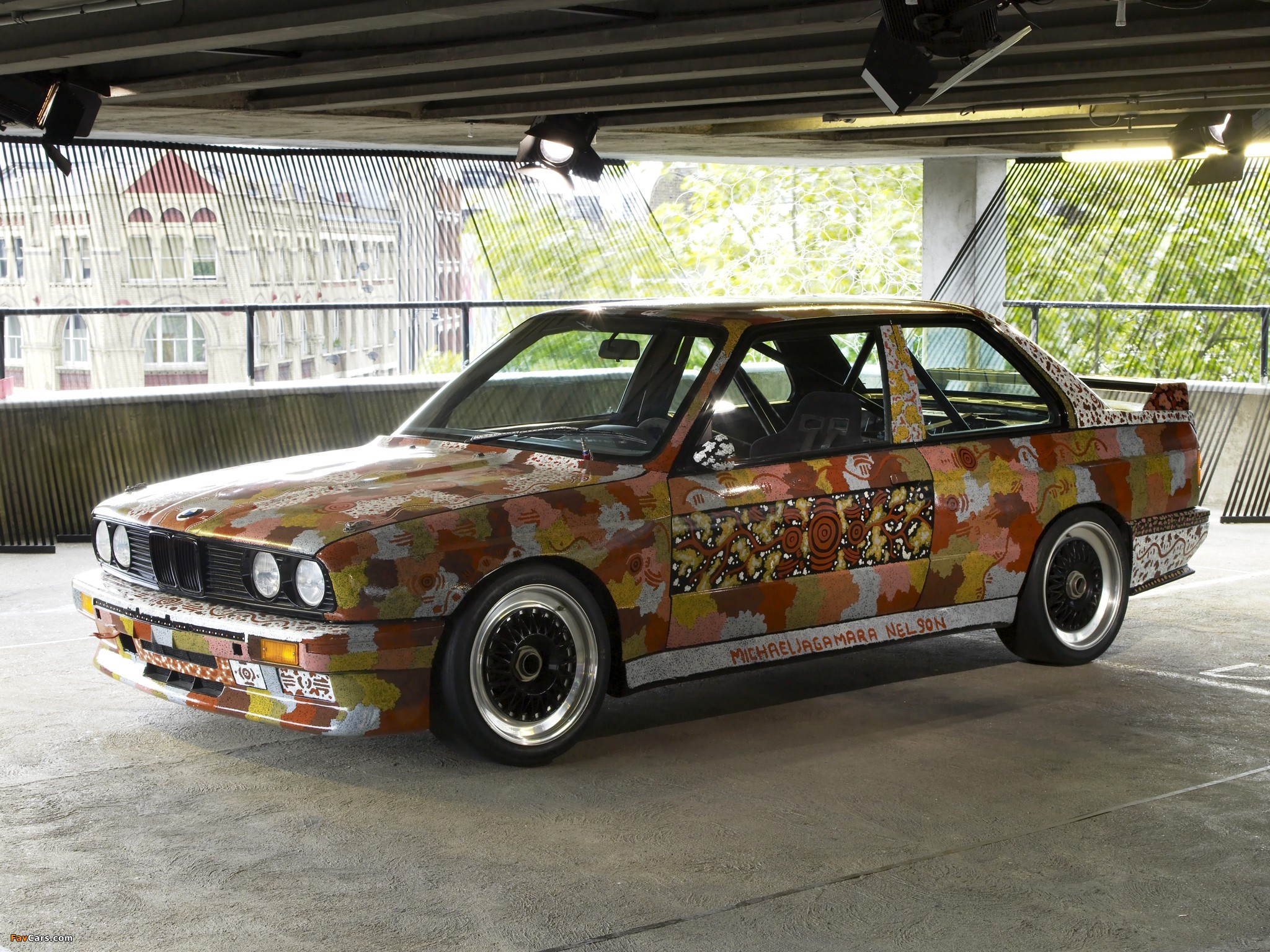 BMW M3 Art Car by Michael Jagamara Nelson (E30) 1989 photos (2048 x 1536)