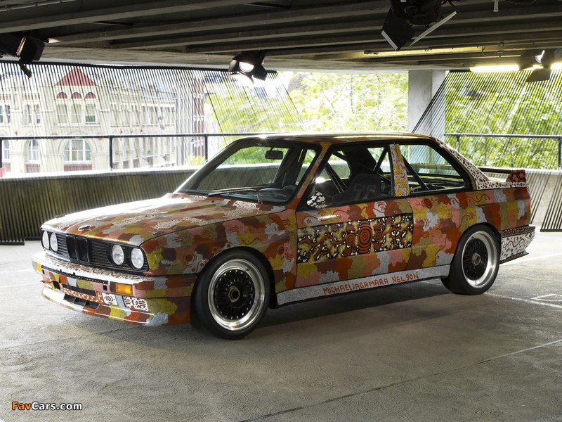 BMW M3 Art Car by Michael Jagamara Nelson (E30) 1989 photos (800 x 600)