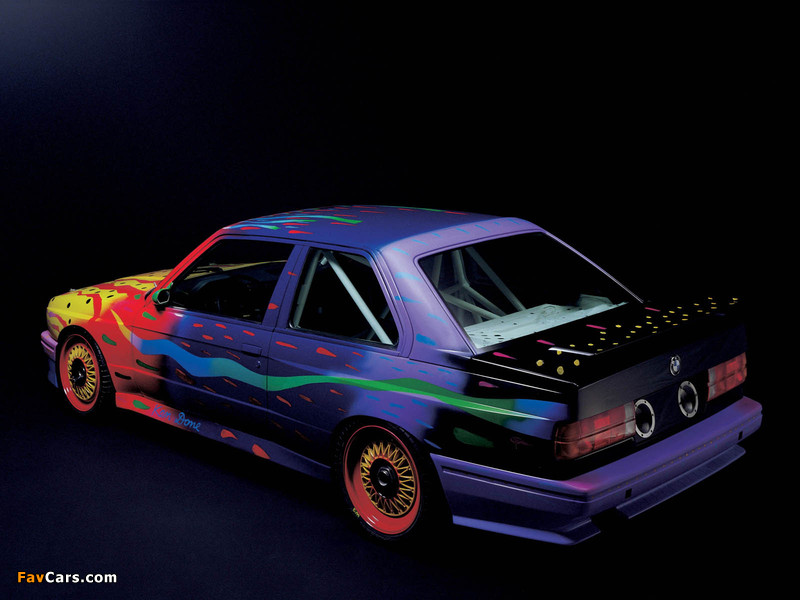 BMW M3 Gruppe A Art Car by Ken Done (E30) 1989 wallpapers (800 x 600)