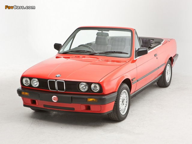 BMW 318i Cabrio UK-spec (E30) 1990–93 images (640 x 480)