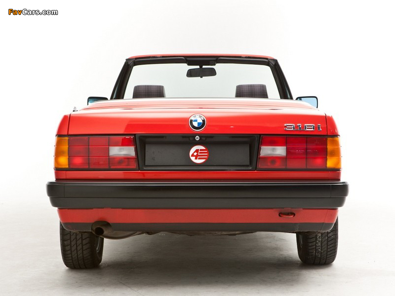 BMW 318i Cabrio UK-spec (E30) 1990–93 photos (800 x 600)