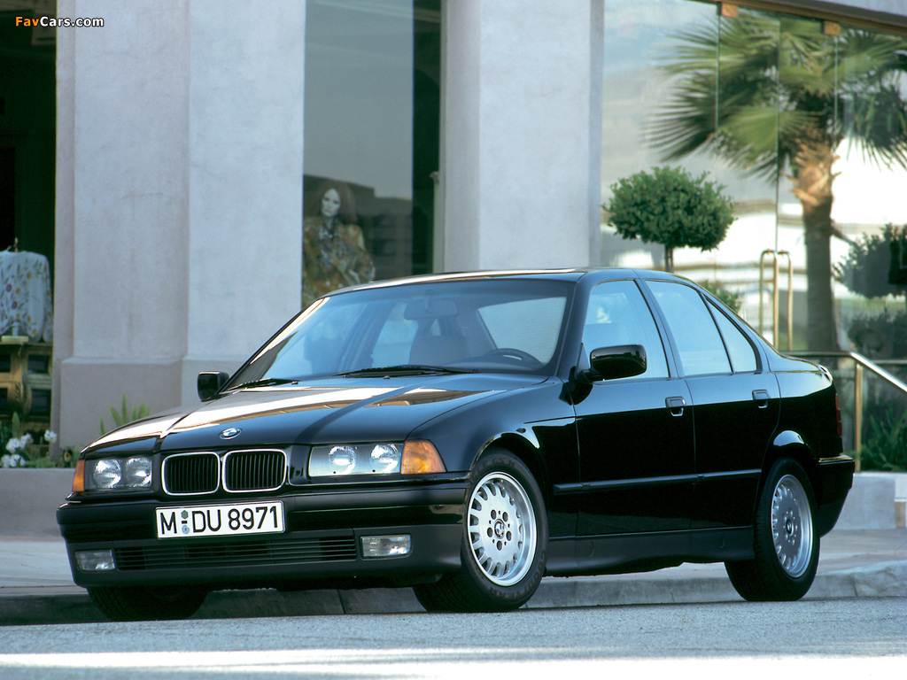 BMW 320i Sedan (E36) 1991–98 images (1024 x 768)
