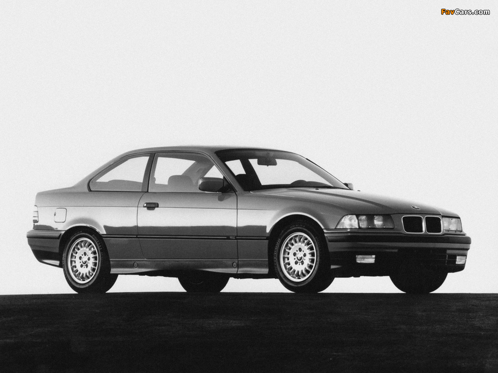 BMW 325i Coupe (E36) 1991–95 photos (1024 x 768)