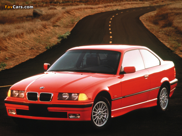 BMW 3 Series Coupe US-spec (E36) 1991–99 pictures (640 x 480)