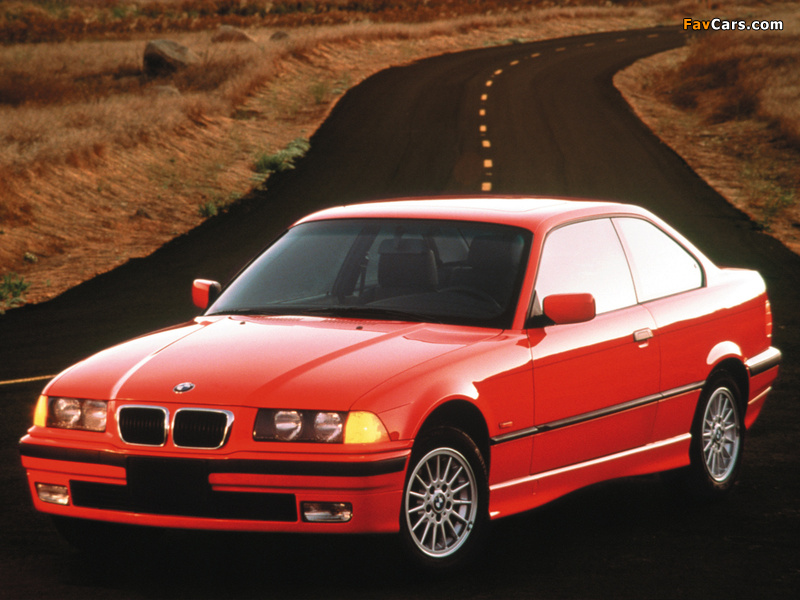 BMW 3 Series Coupe US-spec (E36) 1991–99 pictures (800 x 600)