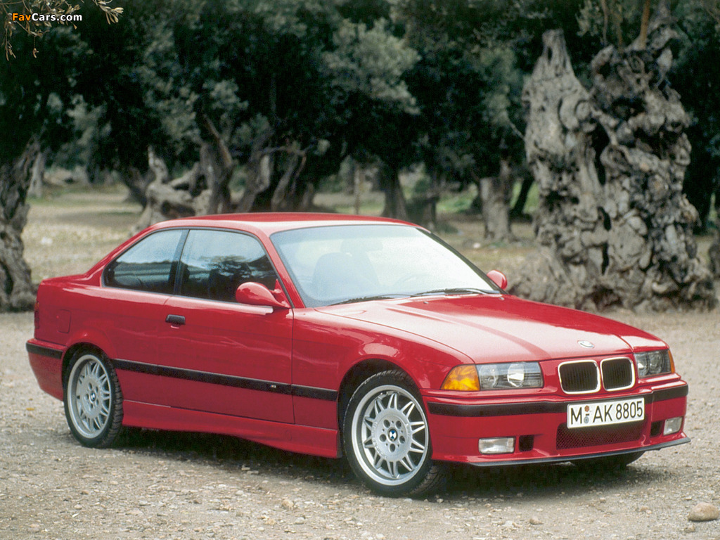 BMW M3 Coupe (E36) 1992–98 images (1024 x 768)