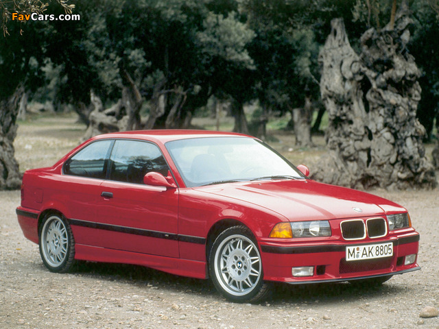 BMW M3 Coupe (E36) 1992–98 images (640 x 480)