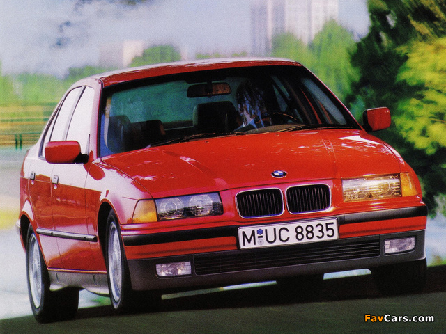 BMW 325tds Sedan (E36) 1993–98 images (640 x 480)