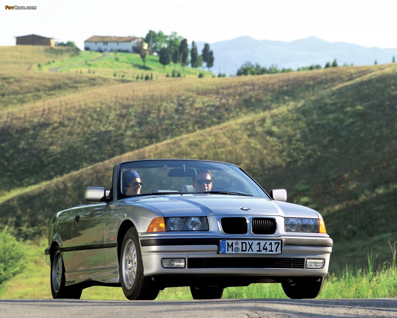 BMW 325i Cabrio (E36) 1993–95 wallpapers (1280 x 1024)