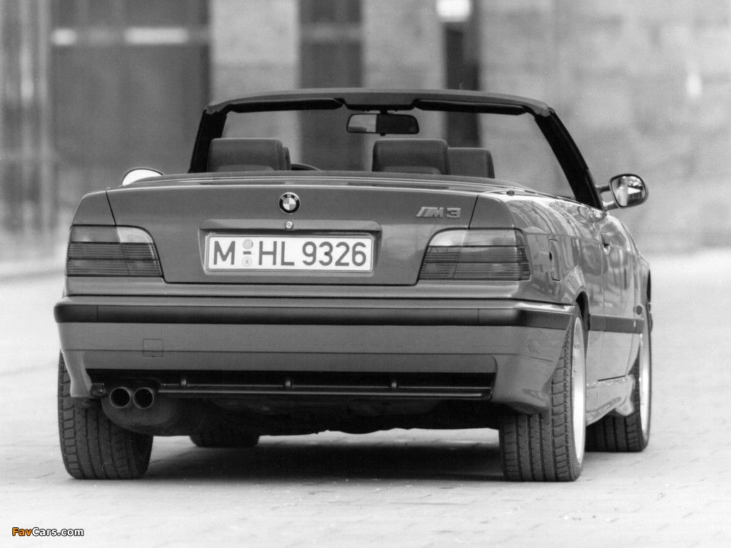 BMW M3 Cabrio (E36) 1994–99 wallpapers (1024 x 768)