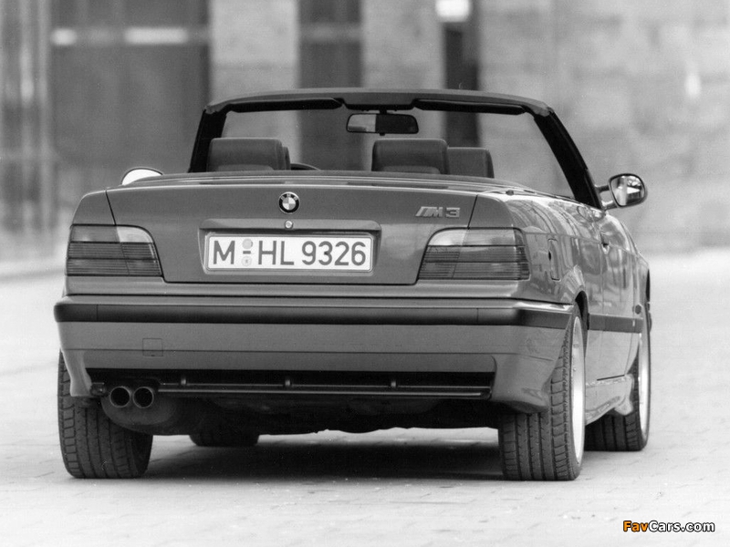BMW M3 Cabrio (E36) 1994–99 wallpapers (800 x 600)