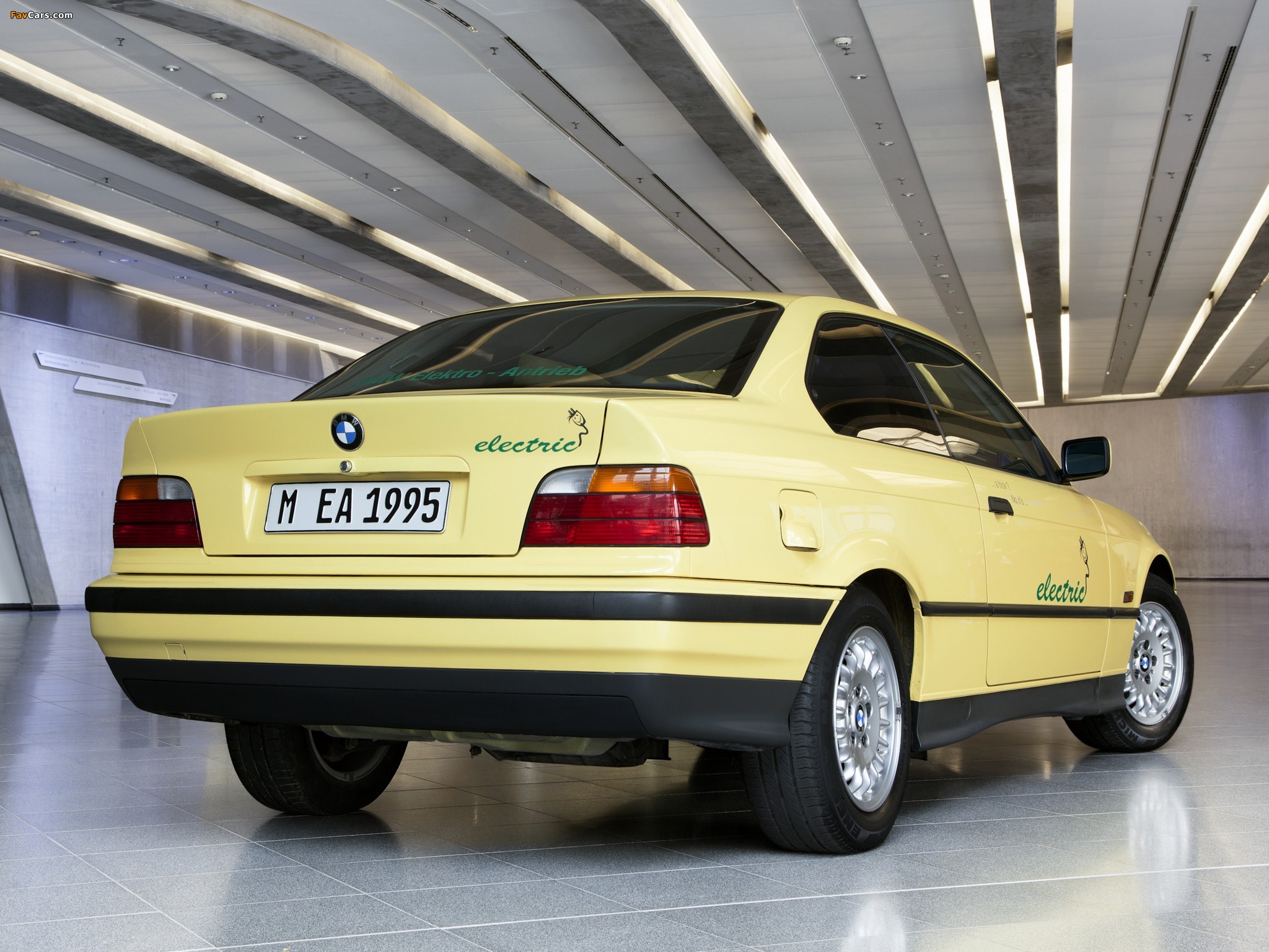 BMW 3 Series Coupe Electro-Antrieb (E36) 1995 images (2048 x 1536)