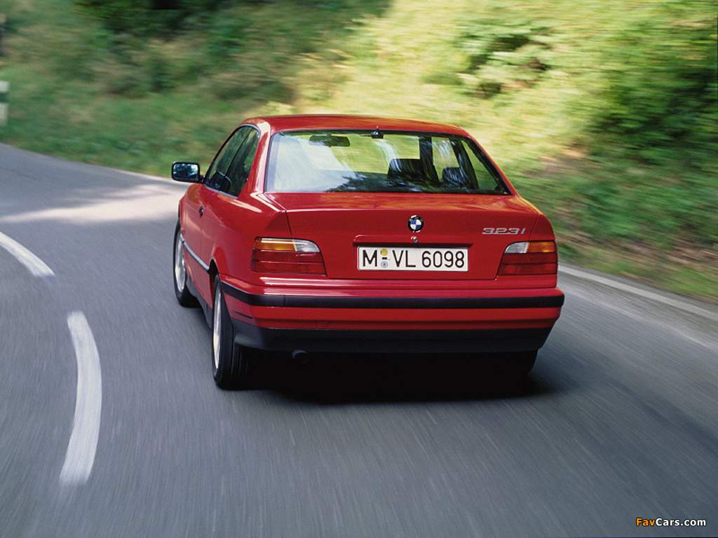 BMW 323i Coupe (E36) 1995–99 photos (1024 x 768)