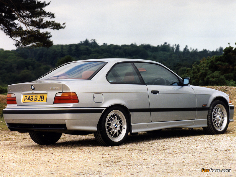 BMW 328i Coupe UK-spec (E36) 1995–99 wallpapers (800 x 600)