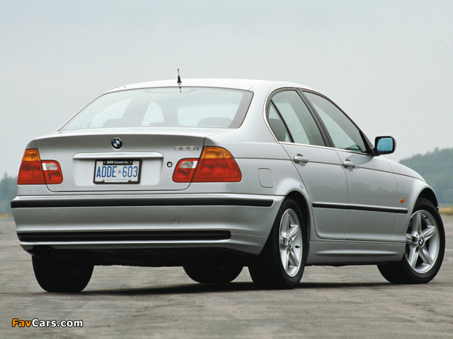 BMW 328i Sedan US-spec (E46) 1998–2000 images (640 x 480)