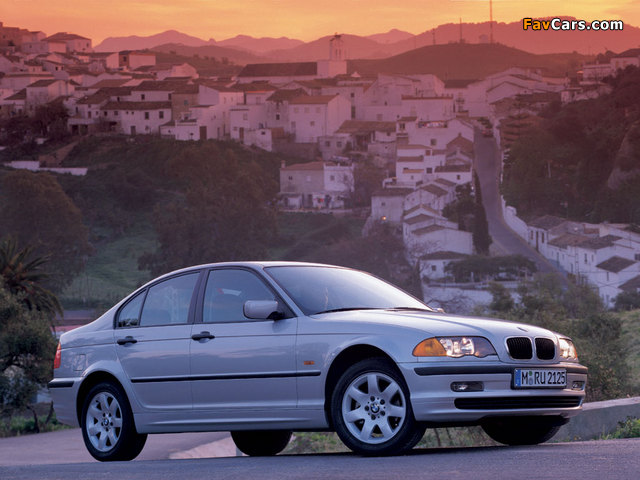 BMW 328i Sedan (E46) 1998–2000 photos (640 x 480)