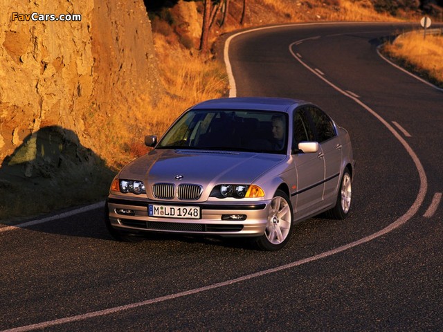 BMW 328i Sedan (E46) 1998–2000 photos (640 x 480)
