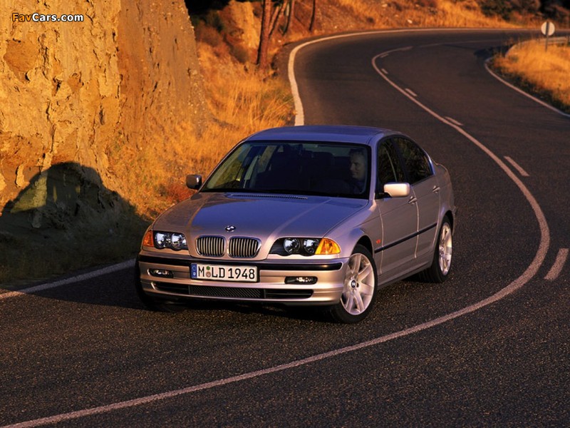 BMW 328i Sedan (E46) 1998–2000 photos (800 x 600)