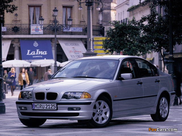 BMW 328i Sedan (E46) 1998–2000 photos (640 x 480)