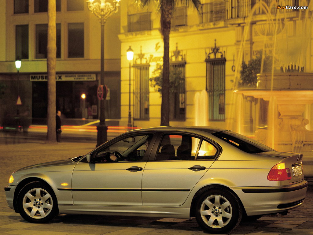 BMW 328i Sedan (E46) 1998–2000 pictures (1024 x 768)
