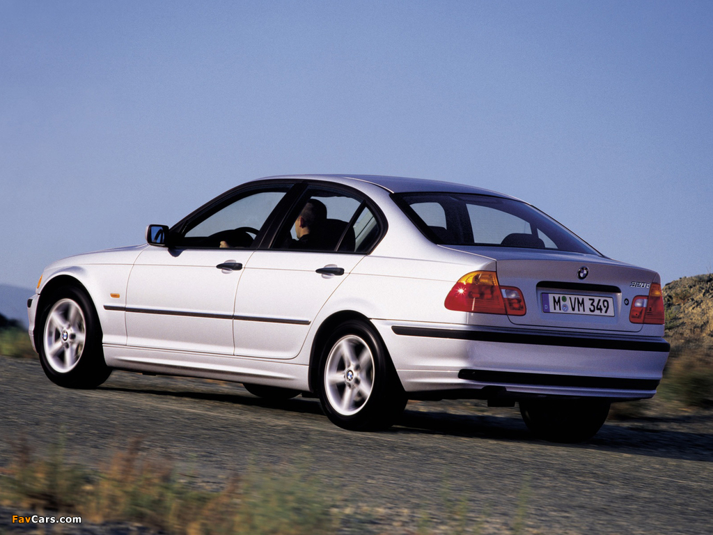 BMW 320d Sedan (E46) 1998–2001 pictures (1024 x 768)