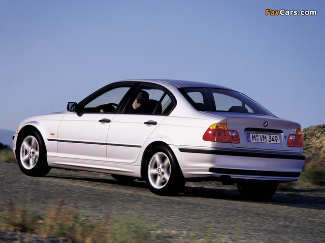 BMW 320d Sedan (E46) 1998–2001 pictures (640 x 480)