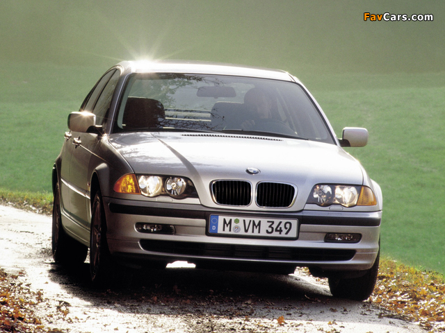 BMW 320d Sedan (E46) 1998–2001 wallpapers (640 x 480)