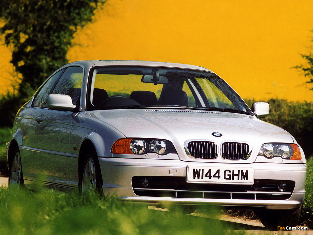 BMW 3 Series Coupe UK-spec (E46) 1999–2001 photos (1024 x 768)