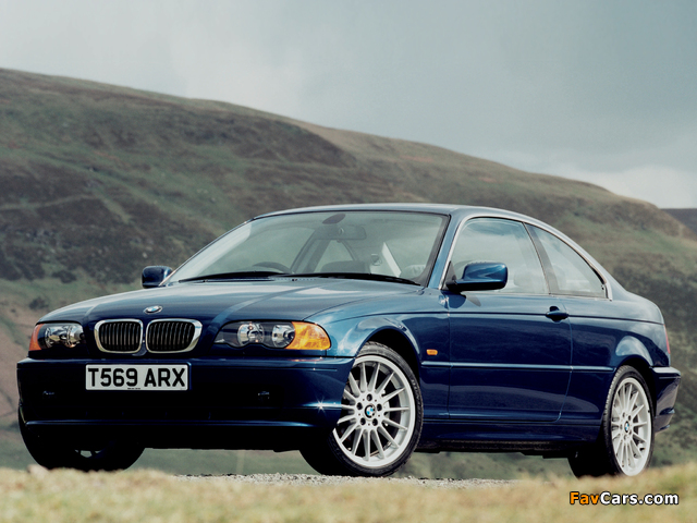 BMW 3 Series Coupe UK-spec (E46) 1999–2001 photos (640 x 480)