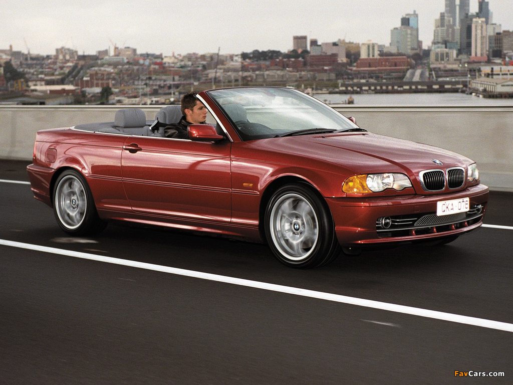 BMW 330Ci Cabrio AU-spec (E46) 2000–03 images (1024 x 768)