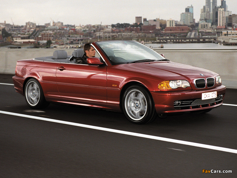 BMW 330Ci Cabrio AU-spec (E46) 2000–03 images (800 x 600)