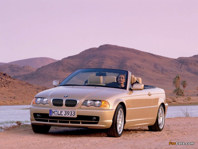 BMW 3 Series Cabrio (E46) 2000–06 photos (800 x 600)