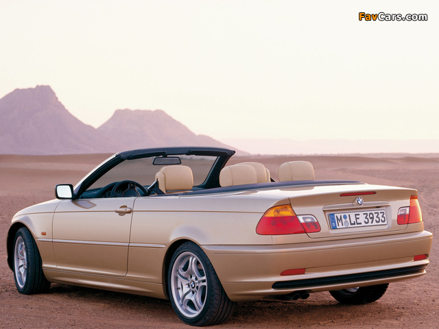 BMW 3 Series Cabrio (E46) 2000–03 pictures (640 x 480)