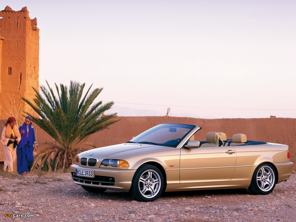 BMW 3 Series Cabrio (E46) 2000–03 pictures (1024 x 768)
