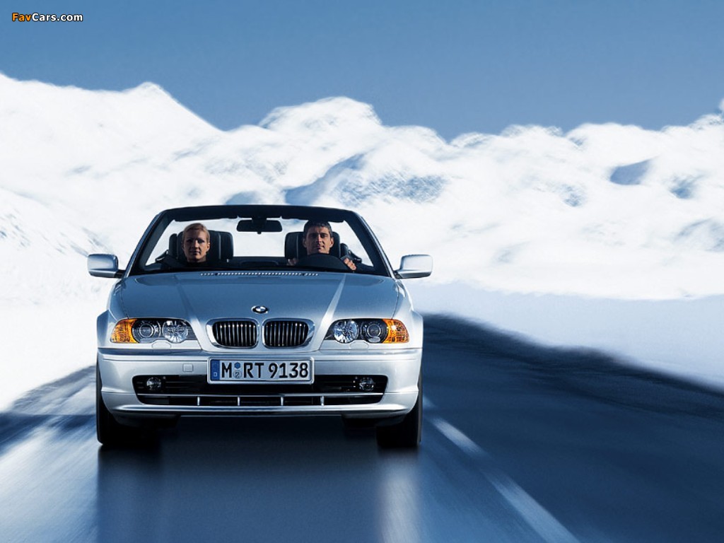 BMW 3 Series Cabrio (E46) 2000–06 wallpapers (1024 x 768)