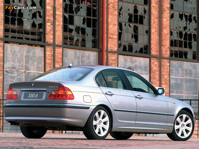 BMW 330d Sedan ZA-spec (E46) 2001–05 pictures (640 x 480)