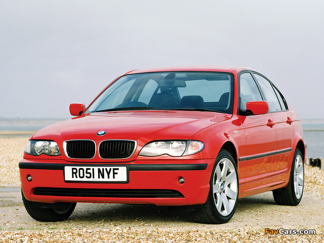 BMW 318i Sedan UK-spec (E46) 2001–05 wallpapers (640 x 480)