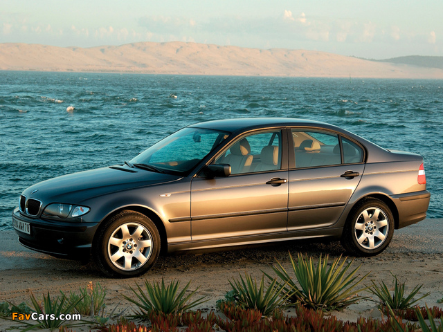 BMW 320d Sedan (E46) 2001–05 wallpapers (640 x 480)