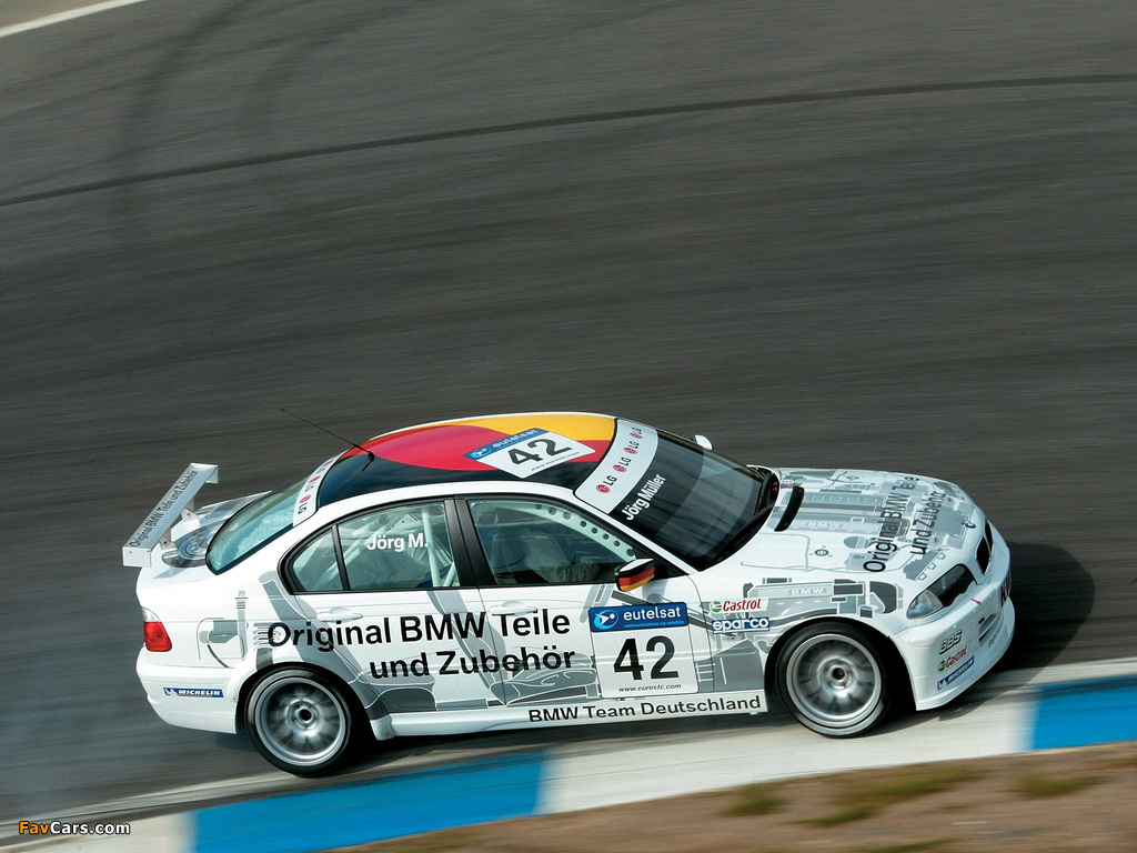 BMW 320i ETCC Sedan (E46) 2002 images (1024 x 768)