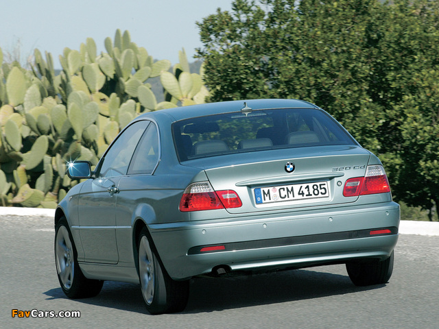 BMW 320Cd Coupe (E46) 2003–06 photos (640 x 480)