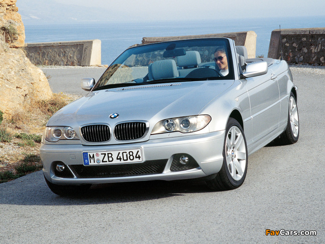 BMW 330Ci Cabrio (E46) 2003–06 wallpapers (640 x 480)